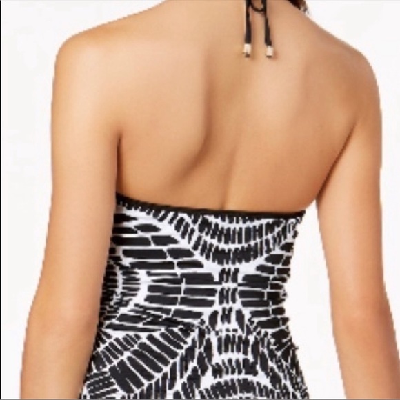 Bar III Kaleidoscope High Neck Tankini Top Only - Picture 2 of 9